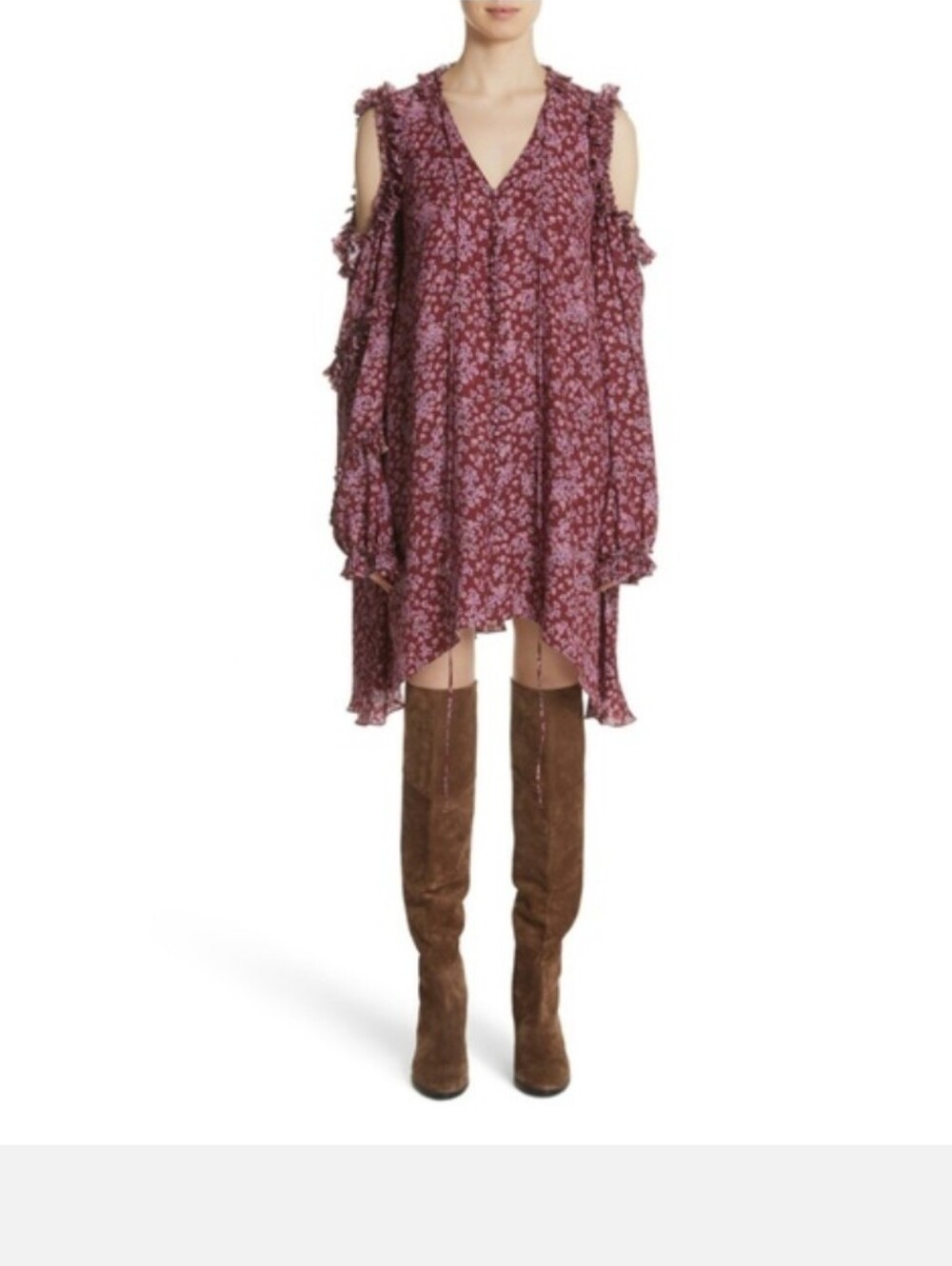 NWT Magda Butrym Zagreb Floral Knee Length  Dress Sz US 4